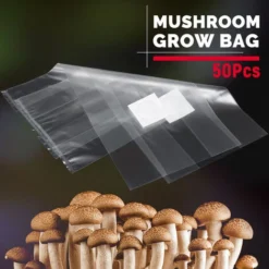 50 Pcs 320x450x0.06MM PVC Transparent Jardin Ferme Champignon Spawn Cultiver Sac Substrat Haute Température Pré Scellable Agito -Flore Riche Soldes Magasin 100259611 4