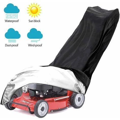 Housse Universelle Pour Tondeuse à Gazon, 193 × 112 64 Cm - Stable Et Robuste 210D Oxford - Imperméable, Anti-poussière, Anti-UV Et Anti-intempéries 3 Housse Universelle Pour Tondeuse à Gazon, 193 × 112 64 Cm - Stable Et Robuste 210D Oxford - Imperméable, Anti-poussière, Anti-UV Et Anti-intempéries
