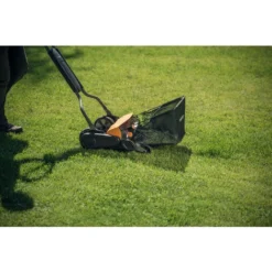 Fiskars Bac De Ramassage Pour Tondeuse Fiskars StaySharp Max, Capacité: 18 Litres, StaySharp, Noir/Orange, 1000592 -Flore Riche Soldes Magasin 10641593 4