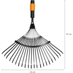 Fiskars Balai à Feuilles, Tête D'outil QuikFit, 22 Dents, Largeur: 43 Cm, Dents En Acier, Noir/Orange, QuikFit, 1000644 -Flore Riche Soldes Magasin 10641605 3