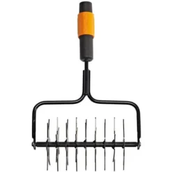 Fiskars Aérateur, Tête D'outil QuikFit, Largeur: 20,5 Cm, Acier, Noir/Orange, QuikFit, 1000689