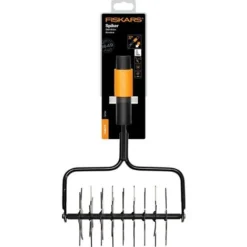 Fiskars Aérateur, Tête D'outil QuikFit, Largeur: 20,5 Cm, Acier, Noir/Orange, QuikFit, 1000689 -Flore Riche Soldes Magasin 10641618 3
