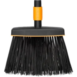 Fiskars Balai D'extĂ©rieur, TĂȘte D'outil QuikFit, Largeur: 26 Cm, Poils En PolypropylĂšne, Noir/Orange, QuikFit, 1001415