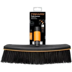 Fiskars Balai D'extérieur, Tête D'outil QuikFit, Largeur: 38 Cm, Poils En Polypropylène, Noir/Orange, QuikFit, 1001416 -Flore Riche Soldes Magasin 10641630 3