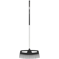 Fiskars Balai à Feuilles XXL, Largeur 63 Cm, Manche En Aluminium Renforcé, Poignée SoftGrip™, Xact™, 1027036