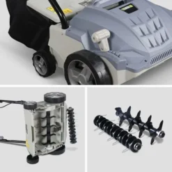 VOLTR - Scarificateur électrique Gazon 1500W - Outil 2en1 Aérateur Et Démousseur Pelouse. 2 Rouleaux : Couteaux Et Griffe. Collecteur 30L. Entretien Herbe 10 VOLTR - Scarificateur électrique Gazon 1500W - Outil 2en1 Aérateur Et Démousseur Pelouse. 2 Rouleaux : Couteaux Et Griffe. Collecteur 30L. Entretien Herbe -Flore Riche Soldes Magasin 11485474 4