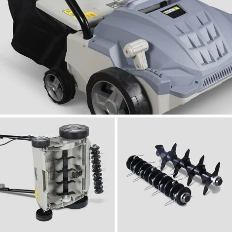 VOLTR - Scarificateur électrique Gazon 1500W - Outil 2en1 Aérateur Et Démousseur Pelouse. 2 Rouleaux : Couteaux Et Griffe. Collecteur 30L. Entretien Herbe 6 VOLTR - Scarificateur électrique Gazon 1500W - Outil 2en1 Aérateur Et Démousseur Pelouse. 2 Rouleaux : Couteaux Et Griffe. Collecteur 30L. Entretien Herbe – Image 4