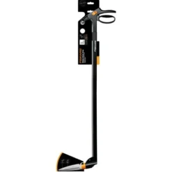 Fiskars Cisaille à Gazon Longue Portée, Mécanisme Anti-bourrage Servo-System, Longueur: 100 Cm, Lames En Acier/Poignée Et Manche En Plastique Renforcé De Fibre De Verre, Noir, GS46, 1000590 -Flore Riche Soldes Magasin 12320559 2