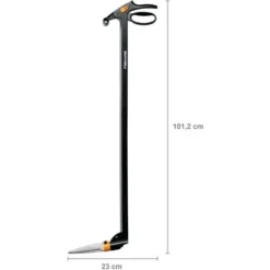 Fiskars Cisaille à Gazon Longue Portée, Mécanisme Anti-bourrage Servo-System, Longueur: 100 Cm, Lames En Acier/Poignée Et Manche En Plastique Renforcé De Fibre De Verre, Noir, GS46, 1000590 -Flore Riche Soldes Magasin 12320559 3