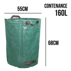 Lot De 3 Sacs De Déchets 160L En PP 150g/m² Autoportants - Linxor -Flore Riche Soldes Magasin 12355163 3