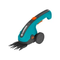 GARDENA Kit Cisaille à Gazon Sur Batterie ClassicCut Li + Manche Télescopique + Roues (9855-20).
