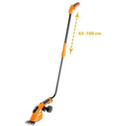 Sculpte Haies Et Cisaille à Gazon 2en1 1.5Ah 3,6V Batterie Chargeur Manche Télescopique Lames En Metal – De BRAST -Flore Riche Soldes Magasin 17527084 2