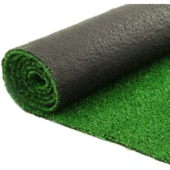 Gazon Synthétique Artificiel 1x10 M 7 Mm D'épaisseur Pour Jardin Et Balcon -Flore Riche Soldes Magasin 18263438 3