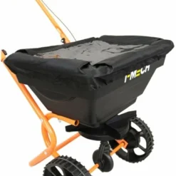 Epandeur Rotatif à Pousser Gazon 25KG Pelouse Contrôle Débit Housse Imperméable Paire De Gants Engrais -Flore Riche Soldes Magasin 18302132 3