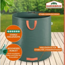 4x Sacs De Jardin 500L 50 Kg Sac De Déchets Ordures Végétaux Tissu Renforcé Pliable Hydrofuges Sac 9 4x Sacs De Jardin 500L 50 Kg Sac De Déchets Ordures Végétaux Tissu Renforcé Pliable Hydrofuges Sac -Flore Riche Soldes Magasin 18473157 3