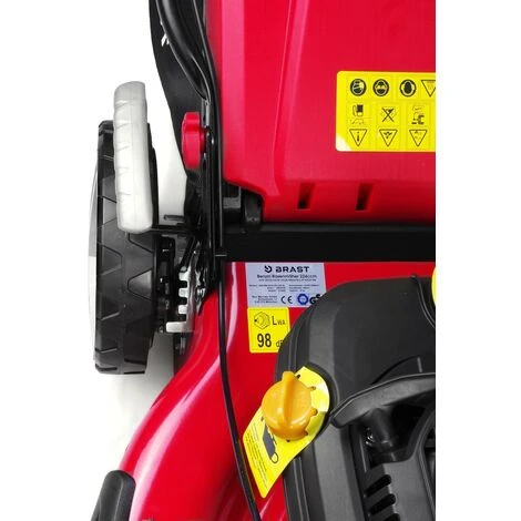 Tondeuse Thermique Autotractée 51cm 224cc 7cv Moteur De Marque 4 Temps 60l Réglage Central 30-80mm, Capot En Tôle En Acier, 4 En 1, édition Rouge De BRAST 6 Tondeuse Thermique Autotractée 51cm 224cc 7cv Moteur De Marque 4 Temps 60l Réglage Central 30-80mm, Capot En Tôle En Acier, 4 En 1, édition Rouge De BRAST – Image 4