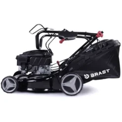 Tondeuse Thermique Tractée 41cm 144cc Démarrage électrique 2.800 Trs / Min 4,1cv Moteur 4 Temps 40l Réglage Central 25-75mm, Capot En Acier - BRAST -Flore Riche Soldes Magasin 18666759 5