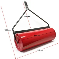 Rouleau Gazon à Pousser 35x100cm Pour Tracteur à Pelouse Remplissable Râcleur Saletés Rouleau Jardin -Flore Riche Soldes Magasin 1888154 4