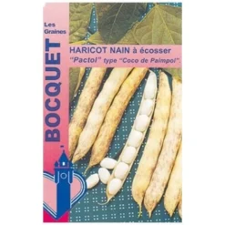 Haricot Nain à écosser Pactol (type Coco Paimpolais) - 90g