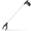 Relaxdays Pince De Préhension, Outil De Ramassage, Pour Personnes âgées, Aluminium, Attrape-tout, 76 Cm, Argenté/noir
