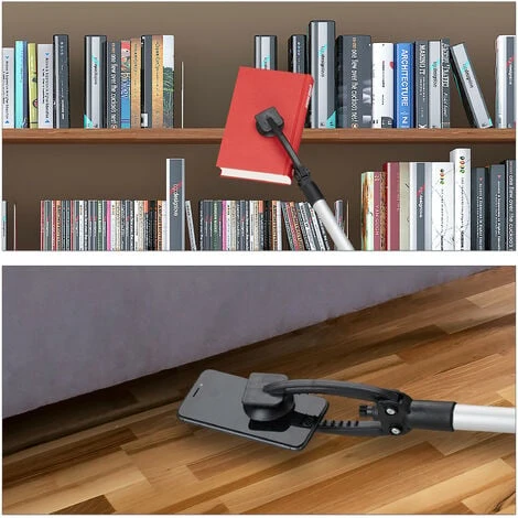 Relaxdays Pince De Préhension, Outil De Ramassage, Pour Personnes âgées, Aluminium, Plastique, 88 Cm, Noir/argenté 4 Relaxdays Pince De Préhension, Outil De Ramassage, Pour Personnes âgées, Aluminium, Plastique, 88 Cm, Noir/argenté – Image 2