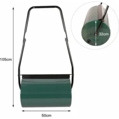 JEOBEST®Rouleau à Gazon Vert Jardin Haute Résistance - Volume 38 L -Flore Riche Soldes Magasin 25454964 4