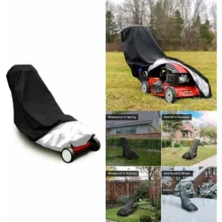 LITZEE Couverture De Tondeuse à Gazon, Imperméable Toile D'ombrage À Toute épreuve Protection UV Toile De Protection Résistant Aux Déchirures 48x18,5x13,5 Pouces -Flore Riche Soldes Magasin 26464234 4