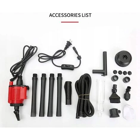 Nettoyeur De Gravier D'Aquarium-changeur D'eau De Nettoyage Automatique D'aquarium, Pompe D'aspiration électrique D'aquarium, Outil De Nettoyage D'excréments De Poisson, Toilette De Lavage De Sable 3 Nettoyeur De Gravier D'Aquarium-changeur D'eau De Nettoyage Automatique D'aquarium, Pompe D'aspiration électrique D'aquarium, Outil De Nettoyage D'excréments De Poisson, Toilette De Lavage De Sable – Image 2