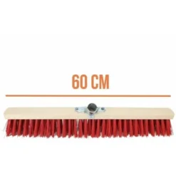 Balai Cantonnier En Bois - 60 Cm - Rouge - Linxor -Flore Riche Soldes Magasin 28604385 3