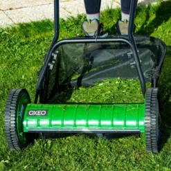 Tondeuse à Main Pelouse - Tondeuse à Main Gazon -5 Lames Solides - Largeur 40cm - Réglage Hauteur - Tondeuse Manuelle -Flore Riche Soldes Magasin 28741582 3
