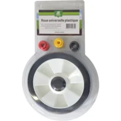 Roue De Tondeuse Universelle 180 Mm Avec 4 Bagues De Réduction ROU0002 JR