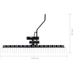 Scarificateur Pour Tondeuse Autoportée 120 Cm VidaXL 9 Scarificateur Pour Tondeuse Autoportée 120 Cm VidaXL -Flore Riche Soldes Magasin 30778088 3