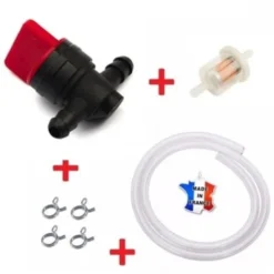 Kit Essence BRIGGS ET STRATTON 494768 493960 698183 : Robinet + Durite + Filtre + Collier Tondeuse Tracteur