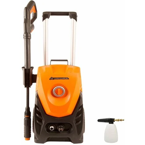 Yard Force Nettoyeur Haute-Pression Avec Canon à Mousse - 130 Bar - 1800w Avec Accessoires EW U13A 3 Yard Force Nettoyeur Haute-Pression Avec Canon à Mousse - 130 Bar - 1800w Avec Accessoires EW U13A