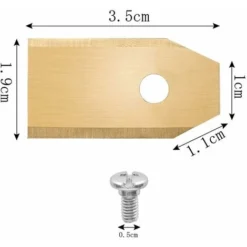 45 X Lames De Couteau En Titane Pour Toutes Les Tondeuses Robotiques Husqvarn/Automower/ Yardforce/Gardena(3g-0.75mm) Avec 45 Vis, Lames De Rechange Pour Modéles 105,310,315,320,420,430x,r40i -Flore Riche Soldes Magasin 32985923 3