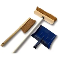 Ensemble Balai Brosse De Ménage D'atelier 1 Balai Coco 29 Cm Avec Manche Acier Gainé Avec Pelle Et Balayette - A L'unité - Balai Coco + Pelle + Balayette -Flore Riche Soldes Magasin 34300357 3