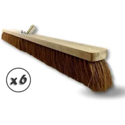 Balai D'atelier Type Cantonnier - Piste Extérieur - Fibres De Coco Naturel - Quantité X 6 - 100 Cm - Sans Manche 10 Balai D'atelier Type Cantonnier - Piste Extérieur - Fibres De Coco Naturel - Quantité X 6 - 100 Cm - Sans Manche -Flore Riche Soldes Magasin 34301313 4