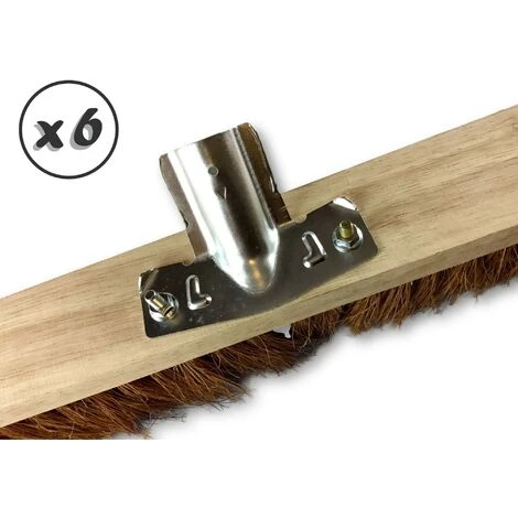 Balai D'atelier Type Cantonnier - Piste Extérieur - Fibres De Coco Naturel - Quantité X 6 - 100 Cm - Sans Manche 7 Balai D'atelier Type Cantonnier - Piste Extérieur - Fibres De Coco Naturel - Quantité X 6 - 100 Cm - Sans Manche – Image 5