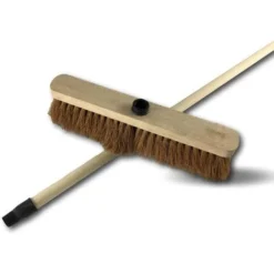 Balai De Ménage En Fibres De Coco Naturel Long 37,5 Cm - A L'unité - Balai Coco 37,5 Cm