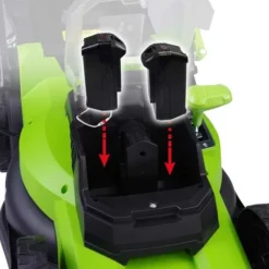 Tondeuse Electrique Sans Fil à Batterie 40V Coupe 40cm Incl. Batteries Et Chargeurs, Sac 45l 60 Min Sans Charge, Réglage Central De Coupe En 6 étapes - Tondeuse Electrique Sans Fil De BRAST -Flore Riche Soldes Magasin 34686549 2