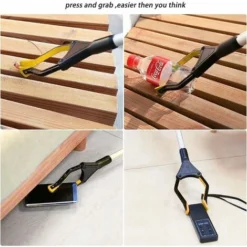 Outils De Ramassage, Pince De Préhension Pliable, Extension Pliable, Outil D'aide Handicapé En Aluminium Avec Pince Rotative En Caoutchouc, Extension à Bras Long Pour Ramasse-Déchets -Flore Riche Soldes Magasin 37994709 4