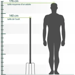 SIBRTECH - Fourche 4 Dents - 185 X 270 Mm - Manche En Bois 9 SIBRTECH - Fourche 4 Dents - 185 X 270 Mm - Manche En Bois -Flore Riche Soldes Magasin 41686256 4
