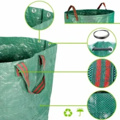 Sacs à Déchets Verts Pour Jardin. 3 Tailles, Résistants Avec Poignées - XXL-500 Litres - L-300 Litres - M-120 Litres 9 Sacs à Déchets Verts Pour Jardin. 3 Tailles, Résistants Avec Poignées - XXL-500 Litres - L-300 Litres - M-120 Litres -Flore Riche Soldes Magasin 42157437 3