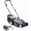 VOLTR 36V – Tondeuse à Gazon Sans Fil 43cm – 2x Batteries 18V Lithium 4.0Ah + Double Chargeur Rapide. Récupérateur D’herbe 40L -Flore Riche Soldes Magasin 44639722 1