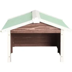 Garage De Tondeuse à Gazon 72x87x50 Cm Moka Et Blanc Sapin VidaXL -Flore Riche Soldes Magasin 45120418 4