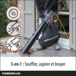 Powerplus Aspirateur/souffleur De Feuilles -Flore Riche Soldes Magasin 47939607 4