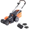 Yard Force Tondeuse à Gazon Rotative Sans Fil 37cm, Avec 2 Batteries Lithium-Ion 20V 2.5Ah Et Chargeur Rapide LM C37 -Flore Riche Soldes Magasin 51787628 1