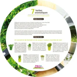 Plateau 7 Herbes Aromatiques. Multi. Marque : Florex. Réf. : 9530 -Flore Riche Soldes Magasin 52047811 3