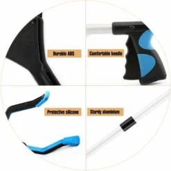 Kueatily Outils De Ramassage, 32" Pince Extension Pliable, Outil D'aide Handicapé En Aluminium Avec Pince Rotative En Caoutchouc, Extension à Bras Long Pour Ramasse-Déchets- Bleu 10 Kueatily Outils De Ramassage, 32" Pince Extension Pliable, Outil D'aide Handicapé En Aluminium Avec Pince Rotative En Caoutchouc, Extension à Bras Long Pour Ramasse-Déchets- Bleu -Flore Riche Soldes Magasin 52479780 4