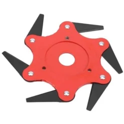 60mm 6 Dents Extérieur Lames De Coupe-herbe Tondeuse à Gazon Coupe-herbe Tête De Machine (Rouge)，Fontainebleau